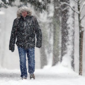 Snježna idila u zagrebačkom parku Tuškanac