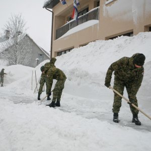 Snijeg u Delnicama i Fužinama