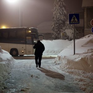 Snijeg u Delnicama i Gorskom kotaru