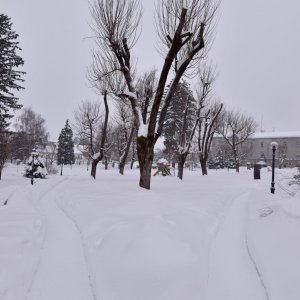 Gospić: Gusti snijeg i dalje pada na području Like