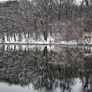 Idilični prizori parka Maksimir prekrivenog snijegom