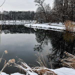 Idilični prizori parka Maksimir prekrivenog snijegom