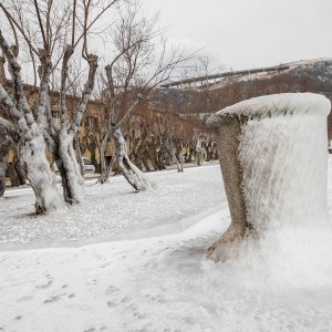 Led okovao brodice na Jadranu