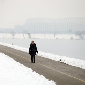 Iznimno niske temperature zaledile su jezero Jarun