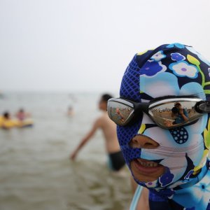 'Facekini' - bikini za glavu na kineskoj plaži