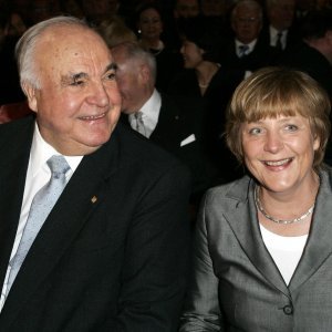 Helmut Kohl i Angela Merkel