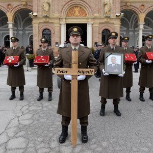 Pogreb stožernog generala Petra Stipetića