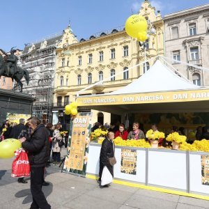 Obilježavanje Dana narcisa na Trgu bana Jelačića