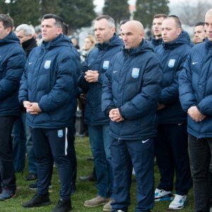 Pogreb nogometaša Brune Bobana, Zoran Zekić i predstavnici NK Osijeka