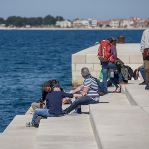 Zadrani iskoristili subotnje jutro za uživanje na suncu