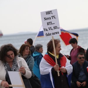 Prosvjed protiv Istanbulske konvencije u Splitu