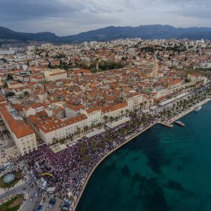Prosvjed protiv Istanbulske konvencije u Splitu