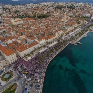 Prosvjed protiv Istanbulske konvencije u Splitu