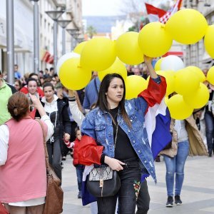 Prosvjed protiv Istanbulske konvencije u Splitu