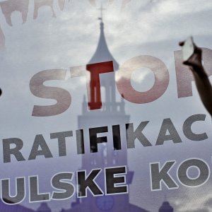 Prosvjed protiv Istanbulske konvencije u Splitu