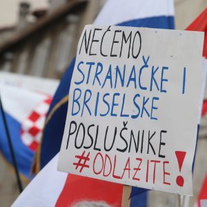 Prosvjed protiv Istanbulske konvencije u Splitu