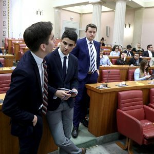 Studenti na simuliranoj sjednici Sabora RH