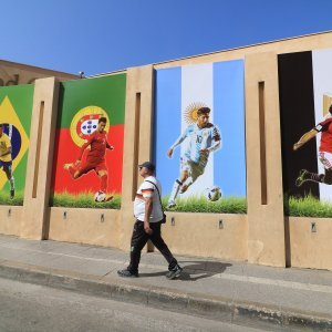 Mural sa zvijezdama SP-a, Neymar, Ronaldo, Messi i Salah