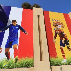 Mural sa zvijezdama SP-a, Griezmann i Ramos