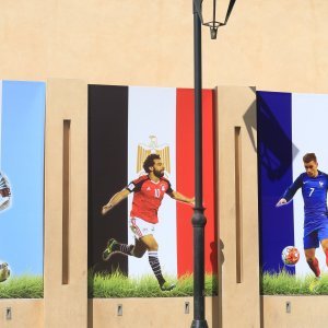 Mural sa zvijezdama SP-a, Salah i Griezmann