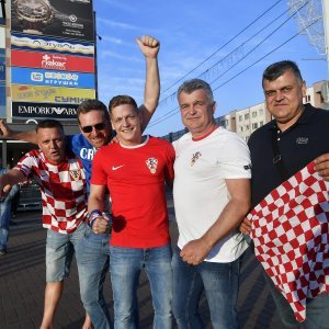 Hrvatski navijači i reprezentacija u Kalinjingradu