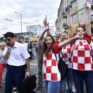 Hrvatski navijači u Kalinjingradu