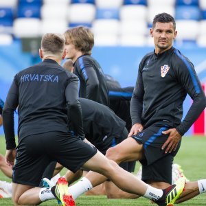 Zadnji trening Hrvatske prije Nigerije, Lovren