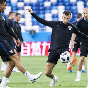 Zadnji trening Hrvatske prije Nigerije, Perišić