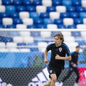 Zadnji trening Hrvatske prije Nigerije, Modrić