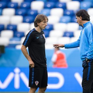 Zadnji trening Hrvatske prije Nigerije, Modrić i Dalić