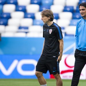 Zadnji trening Hrvatske prije Nigerije, Modrić i Dalić