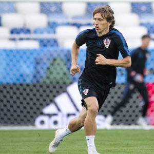 Zadnji trening Hrvatske prije Nigerije, Modrić