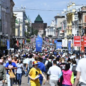 Navijači u gradu prije utakmice Hrvatska - Argentina