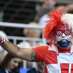 Hrvatski navijači na Areni Rostov