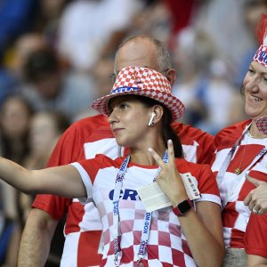 Hrvatski navijači na Areni Rostov