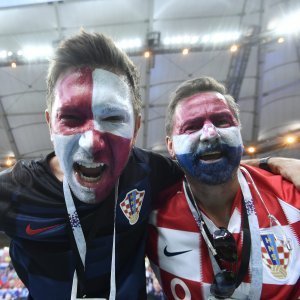 Hrvatski navijači na Areni Rostov