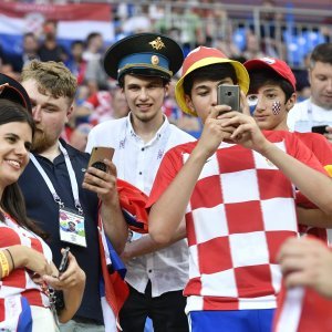 Hrvatski navijači na Areni Rostov