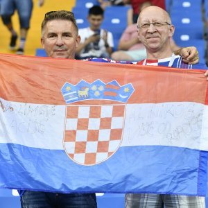 Hrvatski navijači na Areni Rostov