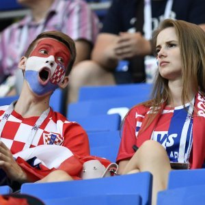 Hrvatski navijači na Areni Rostov