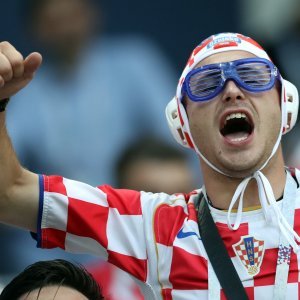 Hrvatska - Danska, navijači na stadionu