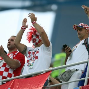 Hrvatska - Danska, navijači na stadionu