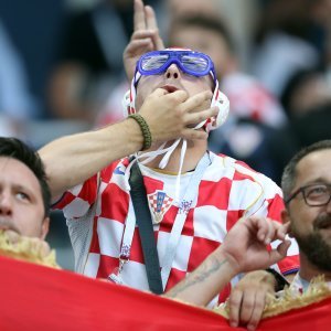 Hrvatska - Danska, navijači na stadionu