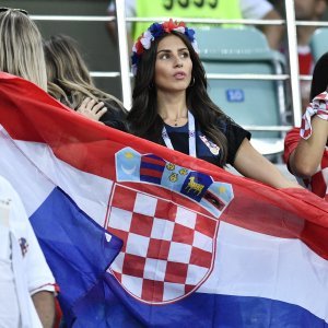 Hrvatski navijači na stadionu u Sočiju