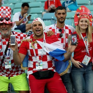 Navijači na stadionu u Sočiju