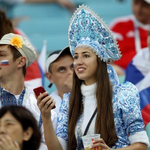 Navijači na stadionu u Sočiju