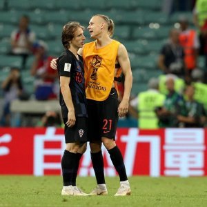 Luka Modrić i Domagoj Vida