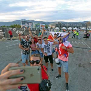 Posjetitelji pristižu na treću večer Ultra Europe festivala 2018.