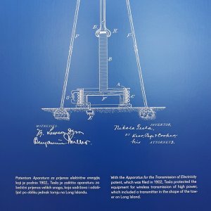 Skica Teslinog patenta na izložbi