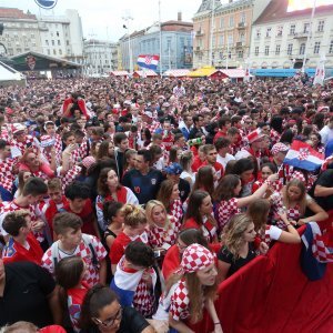 Navijačko ludilo u Zagrebu