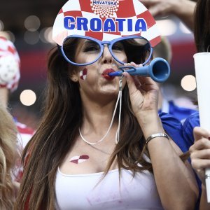 Hrvatski navijači na tribinama stadiona Lužnjiki